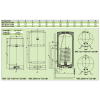 Drazice OKC 125/1м² 2/6kW, Навесной вертикальный комбинированный водонагреватель Дражице