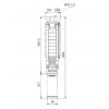 Габариты скважинного насоса Grundfos SP 17-7