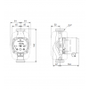 Габариты циркуляционного насоса Grundfos ALPHA3 32-60 N