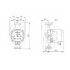 Габариты циркуляционного насоса Grundfos ALPHA3 32-80 N