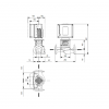 Габариты центробежного насоса Grundfos TPE3 40-80 BQBE