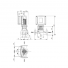 Габариты центробежного насоса Grundfos TPE3 40-120 BQQE