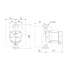 Габариты циркуляционного насоса Grundfos ALPHA1 L 25-40