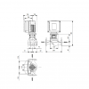 Габариты центробежного насоса Grundfos TPE3 40-200 BQQE