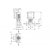 Габариты центробежного насоса Grundfos TPE3 50-60 BQQE