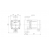 Габариты циркуляционного насоса Grundfos ALPHA2 L 20-45 N 150