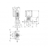 Габариты центробежного насоса Grundfos TPE3 50-120 BQBE