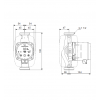 Габариты циркуляционного насоса Grundfos ALPHA2 25-80