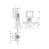 Габариты центробежного насоса Grundfos TPE2 50-60 BQQE
