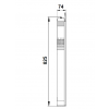 Габариты скважинного насоса Grundfos SQ 1-80