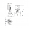 Габариты центробежного насоса Grundfos TPE2 40-80 BQBE