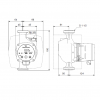 Габариты циркуляционного насоса Grundfos ALPHA2 25-60 A