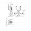 Габариты центробежного насоса Grundfos TPE3 50-120 BQBE