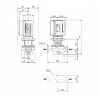 Габариты центробежного насоса Grundfos TPE 100-130/4-S BQQE