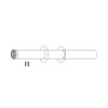 Газоотвод Protherm 0,9 м, ⌀80 (алюм.)