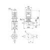 Габариты центробежного насоса Grundfos TP 40-80/2 BQBE