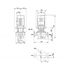Габариты центробежного насоса Grundfos TP 50-430/2 BAQE