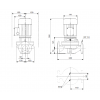 Габариты центробежного насоса Grundfos TP 32-180/2 BQQE