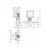 Габариты центробежного насоса Grundfos TPE3 40-120 BQBE