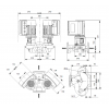 Габариты центробежного сдвоенного насоса Grundfos TPE3 D 65-150 BQQE