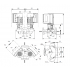 Габариты центробежного сдвоенного насоса Grundfos TPE3 D 65-150 BQQE