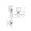 Габариты центробежного насоса Grundfos TPE3 40-200 BQBE