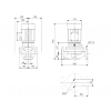 Габариты центробежного насоса Grundfos TP 40-230/2 Z BQBE