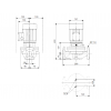 Габариты центробежного насоса Grundfos TP 50-60/2 Z BQBE