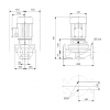 Габариты центробежного насоса Grundfos TP 50-180/2 Z BQBE