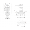Габариты центробежного насоса Grundfos TP 50-120/2 Z BQBE