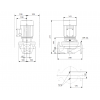 Габариты центробежного насоса Grundfos TP 65-120/2 Z BQBE