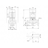 Габариты центробежного насоса Grundfos TP 65-180/2 Z BQBE