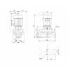 Габариты центробежного насоса Grundfos TP 80-120/2 Z BQBE