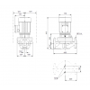 Габариты центробежного насоса Grundfos TP 100-120/2 Z BQBE