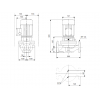 Габариты центробежного насоса Grundfos TP 32-40/4 Z BQBE