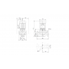 Габариты центробежного насоса Grundfos TP 80-60/4 Z BQBE