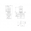 Габариты центробежного насоса Grundfos TP 100-60/4 Z BQBE