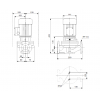 Габариты центробежного насоса Grundfos TP 50-30/4 Z BQBE