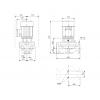 Габариты центробежного насоса Grundfos TP 100-60/4 Z BQBE