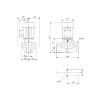 Габариты центробежного насоса Grundfos TP 32-180/2 Z BQBE