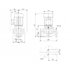 Габариты центробежного насоса Grundfos TP 32-230/2 Z BQBE