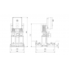 Габариты установки повышения давления Grundfos Hydro Multi-S CR 3-15