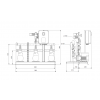 Габариты установки повышения давления Grundfos Hydro Multi-S CM 10-4