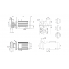Габариты консольно-моноблочного насоса Grundfos NB 200-450/371 BQQE