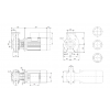 Габариты консольно-моноблочного насоса Grundfos NB 125-200/196-182 EUP BAQE