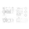 Габариты консольно-моноблочного насоса Grundfos NB 32-160.1/177 BAQE