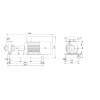 Габариты консольного насоса Grundfos NKG 200-150-315/291 BAQE