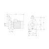 Габариты центробежного насоса Grundfos NS 30-36