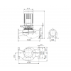 Габариты центробежного насоса Grundfos TP 300-190/4 BAQE