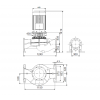 Габариты центробежного насоса Grundfos TP 300-220/4 BAQE